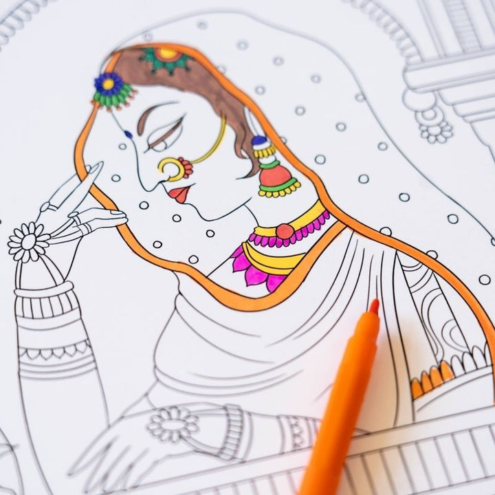Miniature Painting Portraits - Printable Coloring Sheets