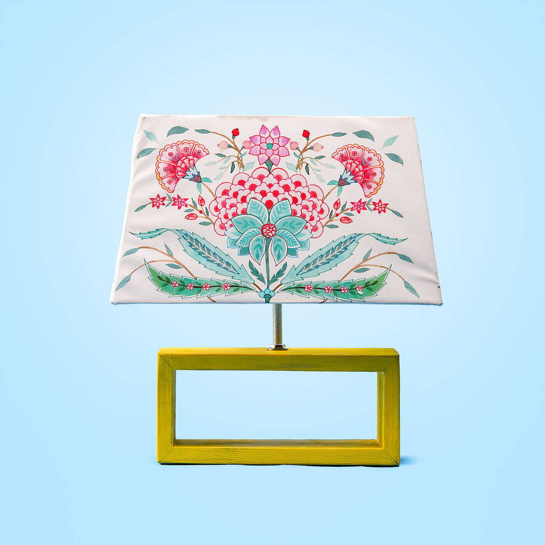 Printed Fabric Rectangle Empire Lamp