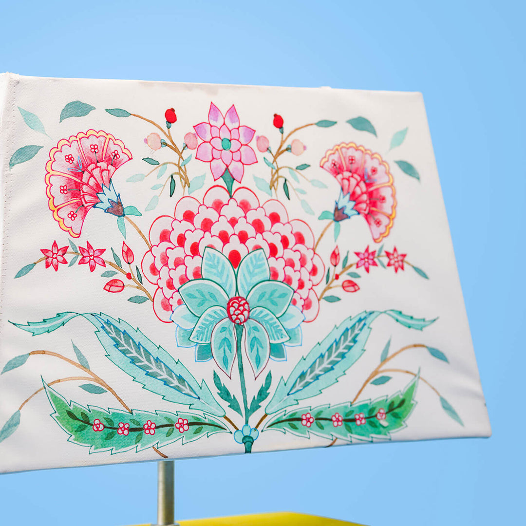 Printed Fabric Rectangle Empire Lamp