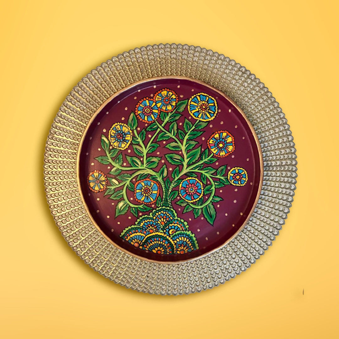 Kalamkari Tree of Life Wall Plate