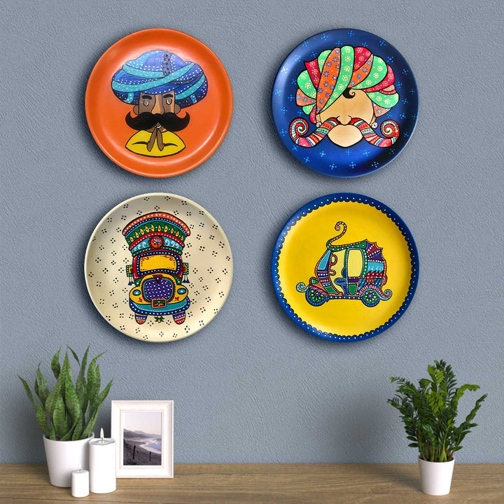 Rajasthan Man Terracotta Wall Plate
