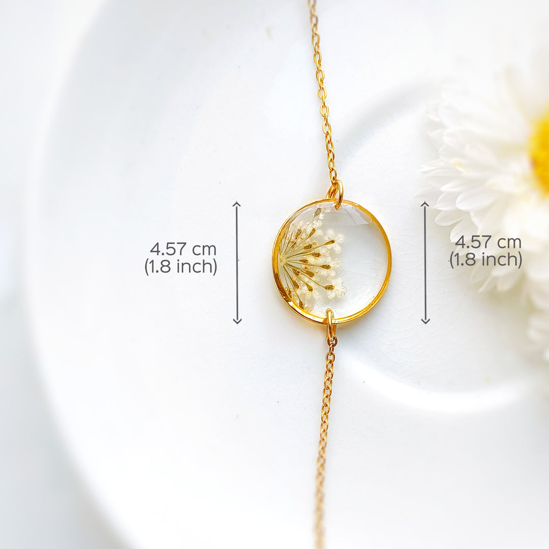 Preserved Flower Bracelet - Queen Anne's Flower