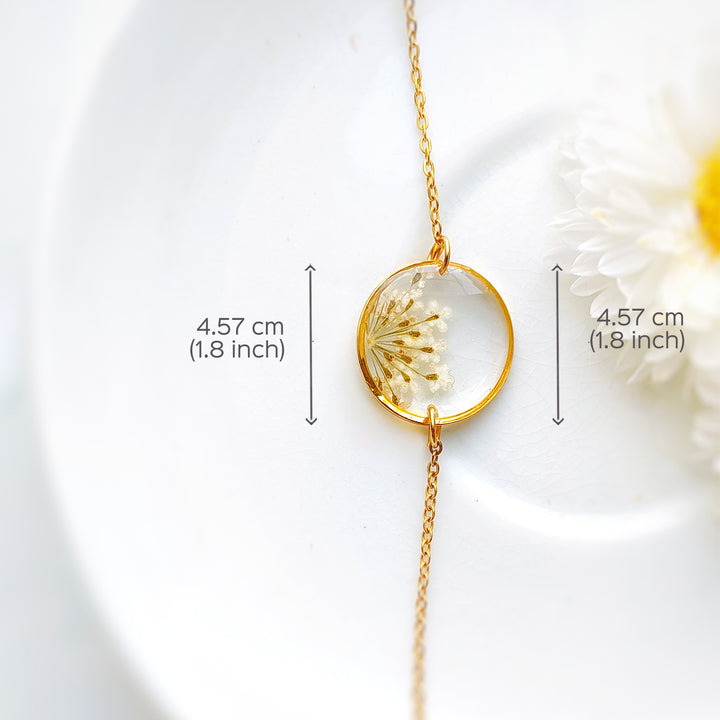 Preserved Flower Bracelet - Queen Anne's Flower