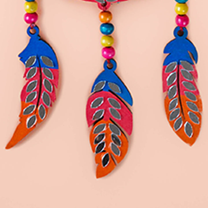 Colourful Mandala Dot Art Wooden Dream Catcher