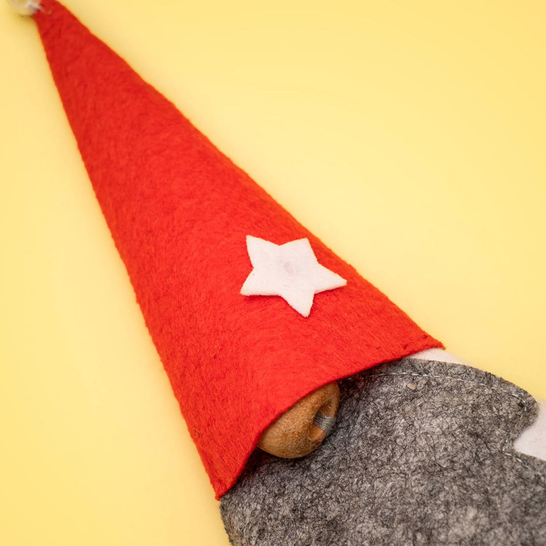 Handmade Upcycled Gnomes Felt Table Decor For Christmas Tree Decoration | Set Of 2
