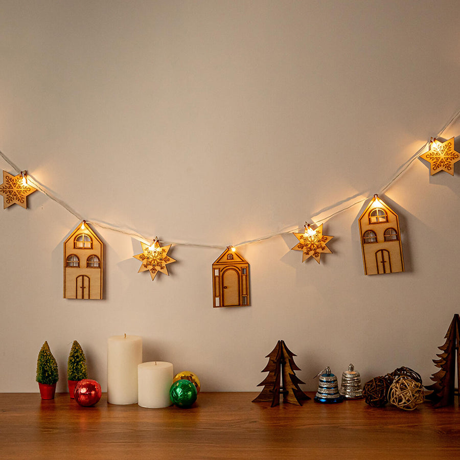 Sinora Christmas Bunting - Hanging Decorative Garland Display