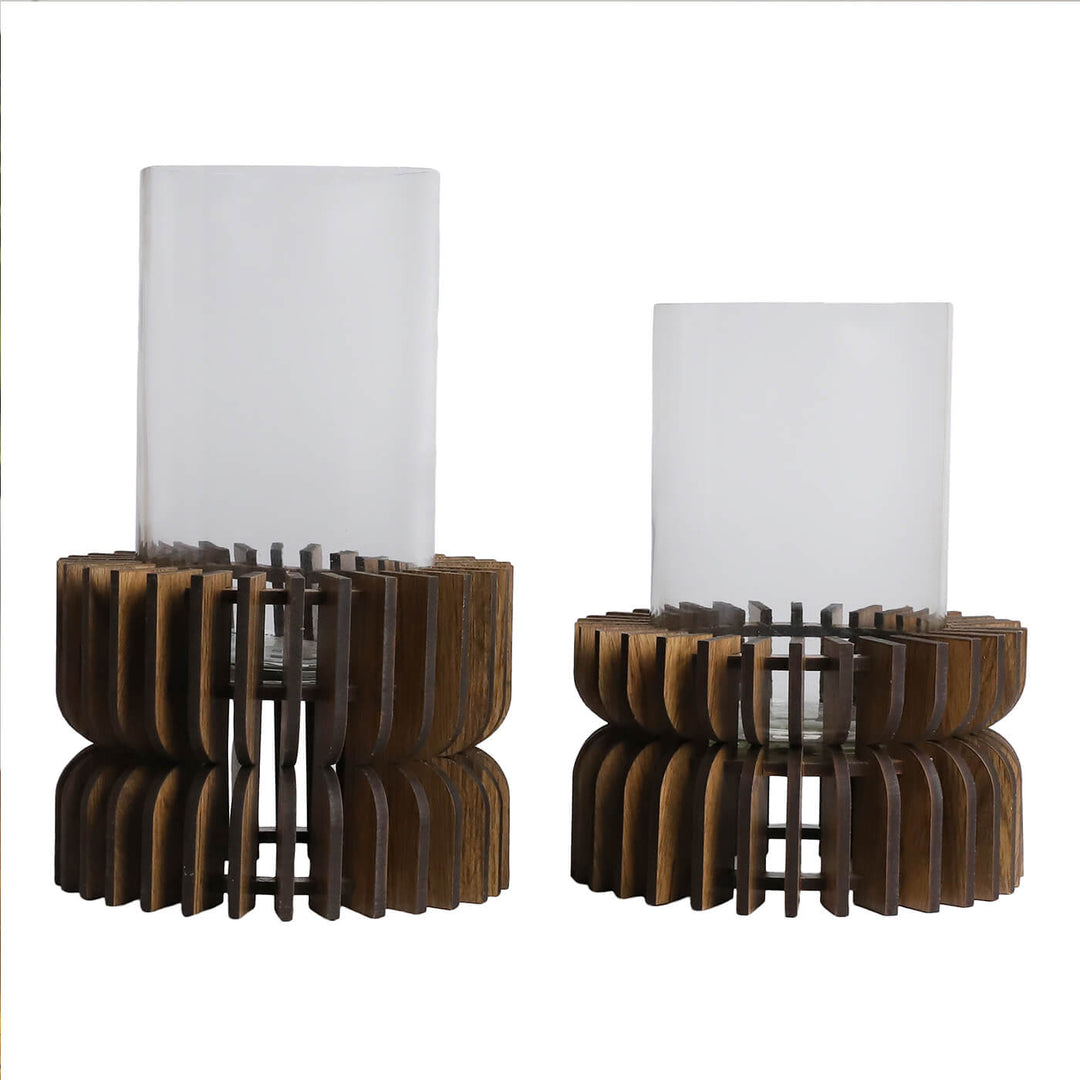 Charlotte Hurricane Candle Holder| Set of 2