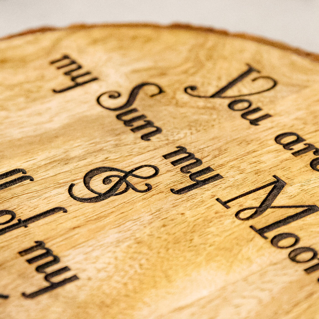 "You Are My Sun My Moon All Of My Stars" Wooden Plaque