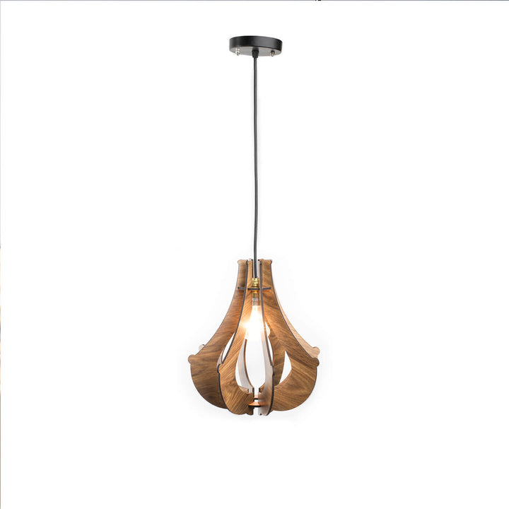 Wooden Pendant Light - Traditional