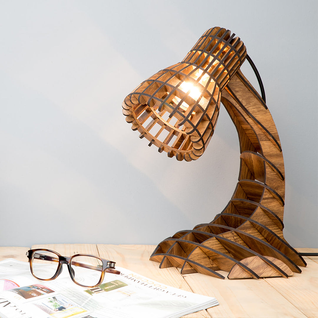 Wooden Desk Light Without Bulb