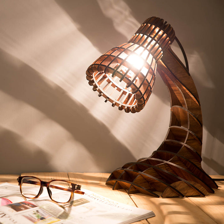 Wooden Desk Light Without Bulb