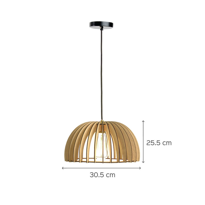 Bangu Birch Wood Ceiling Lamp