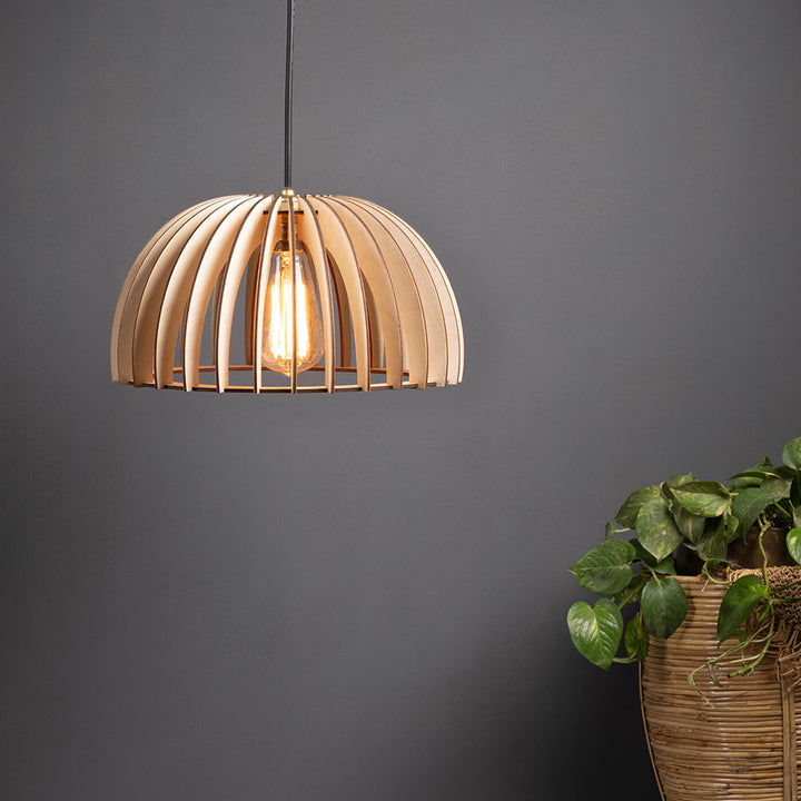 Bangu Birch Wood Ceiling Lamp