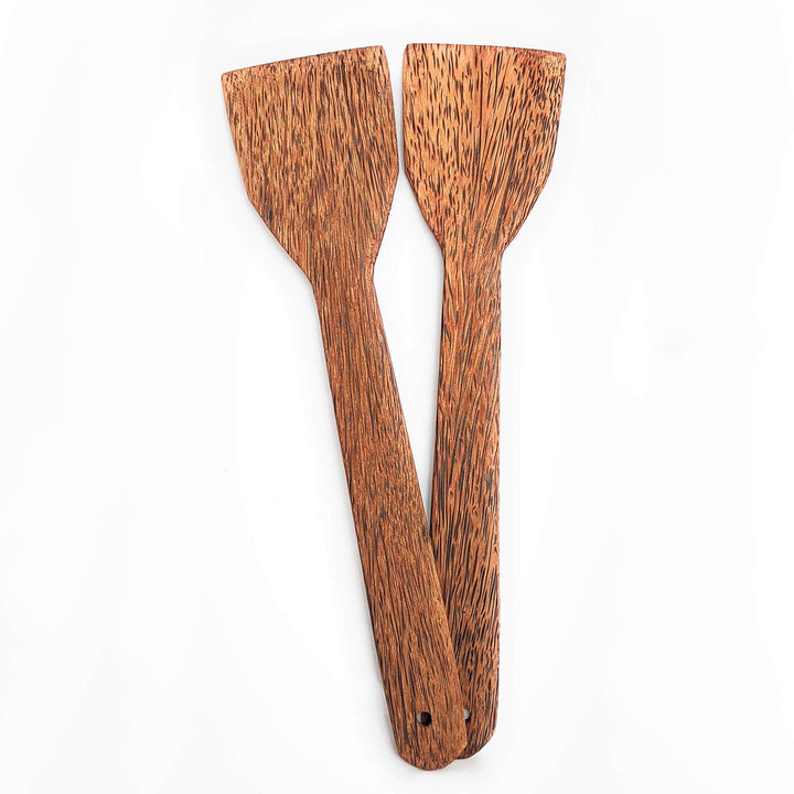 Coconut Wood Spatulas - Set of 2