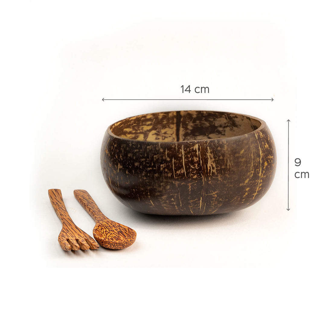 Personalised Handcrafted Coconut Wood Serveware - Set of 3