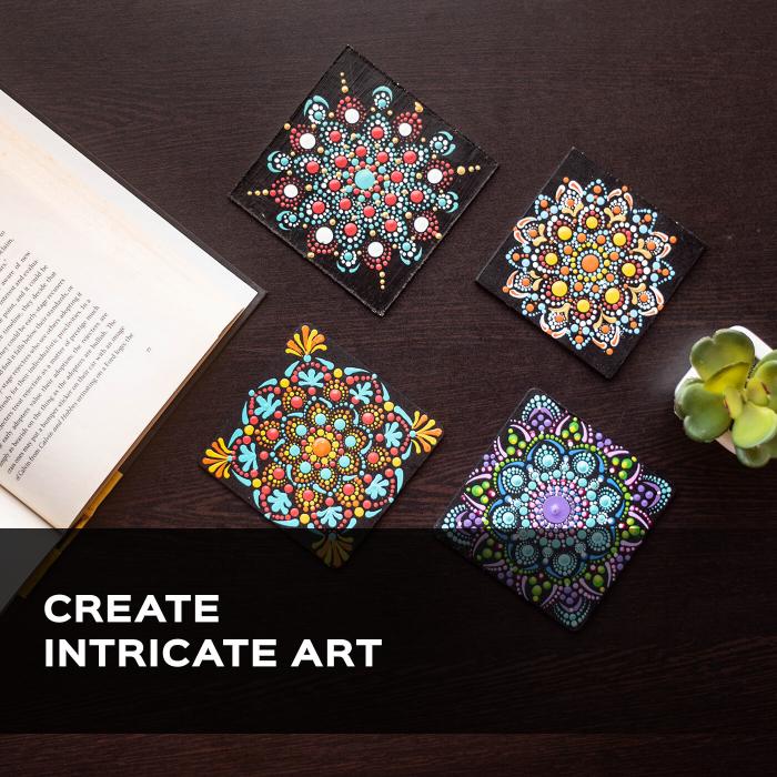 Dot Art Coasters - All Inclusive DIY Kit