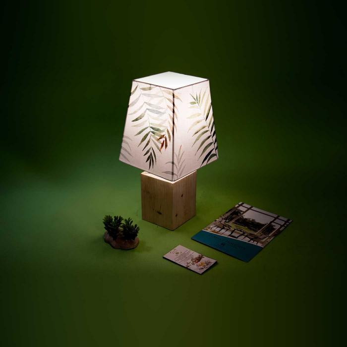 Handpainted Empire Tabletop Lamp