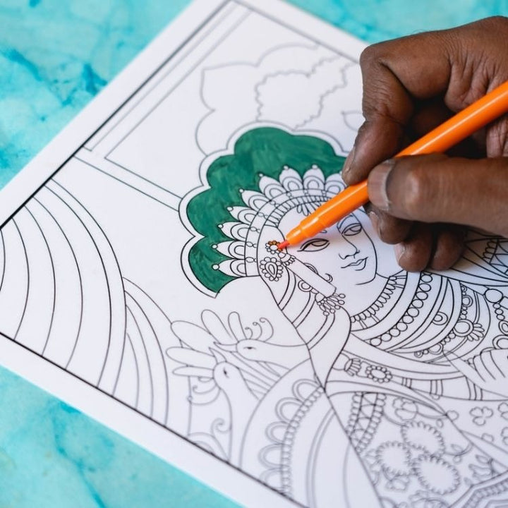 Miniature Painting Portraits - Printable Coloring Sheets