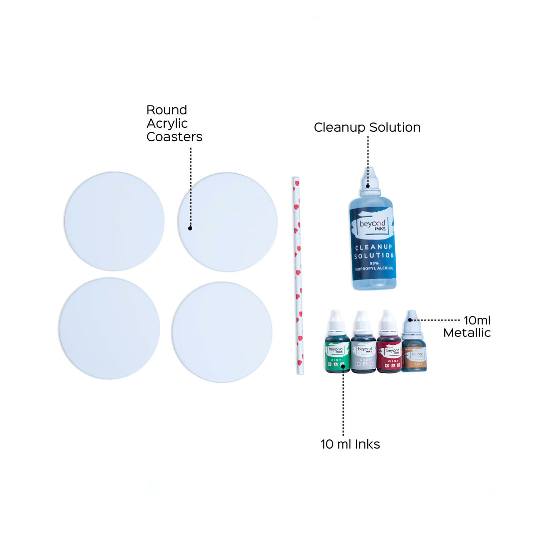 Alcohol Inks DIY Kit - Coasters