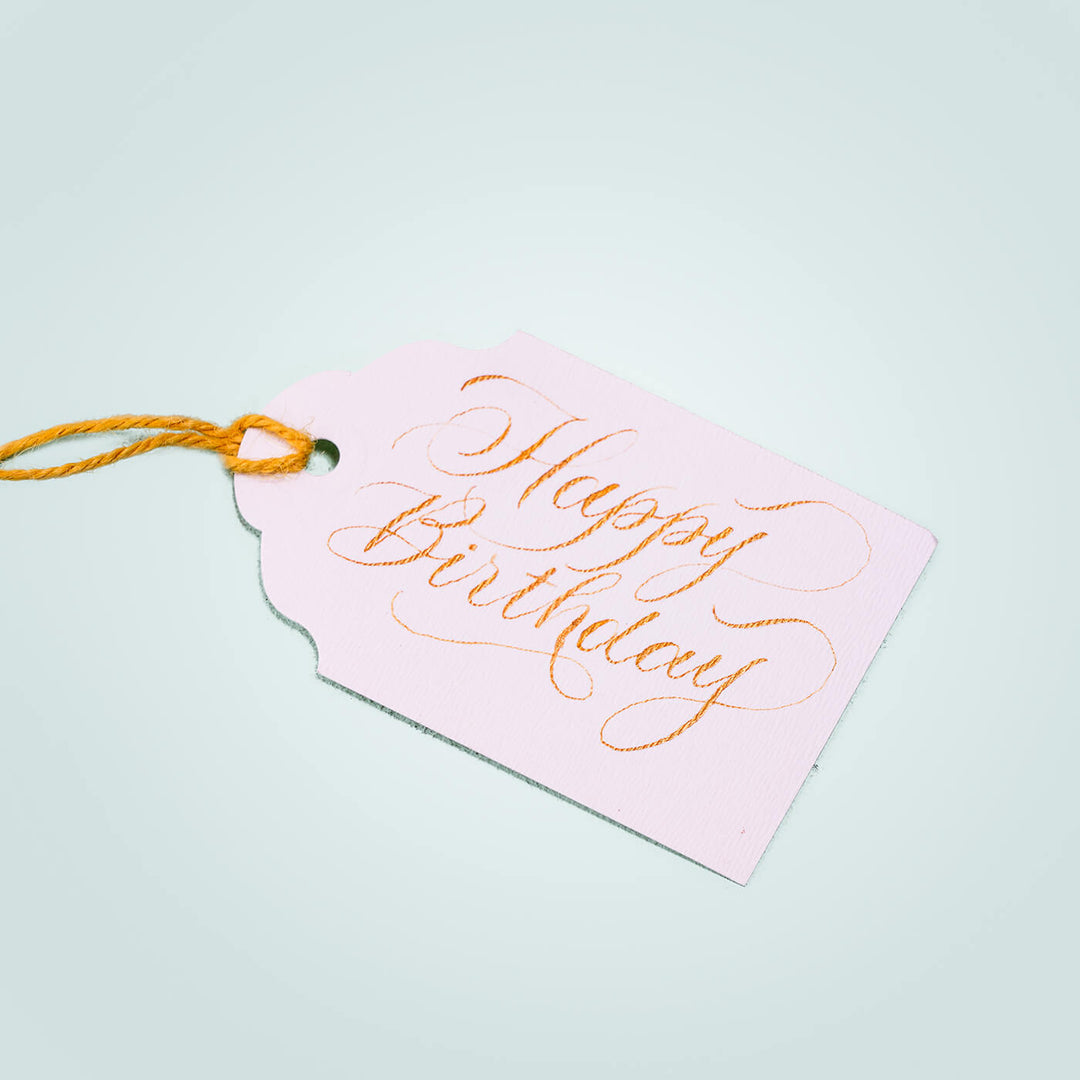 Handwritten Gift Tags (Set of 8) - Happy Birthday