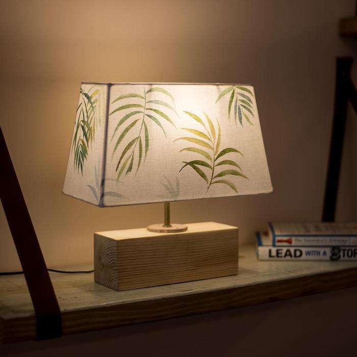 Handpainted Rectangular Empire Lamp