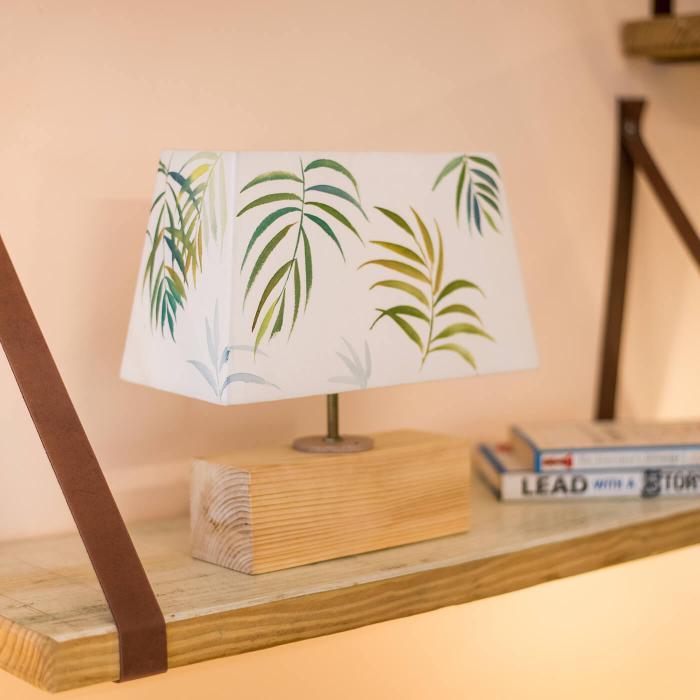Handpainted Rectangular Empire Lamp