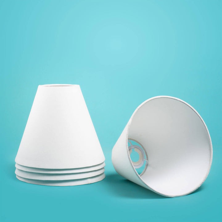 Plain Cone Tabletop Lamp - Dark Solid Base