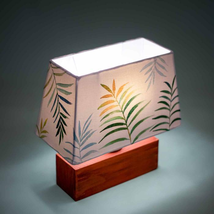 Handpainted Rectangular Empire Lamp