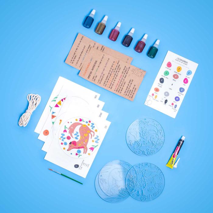 Paint By Number - All Inclusive DIY Kit With Acrylic Sheet Plates